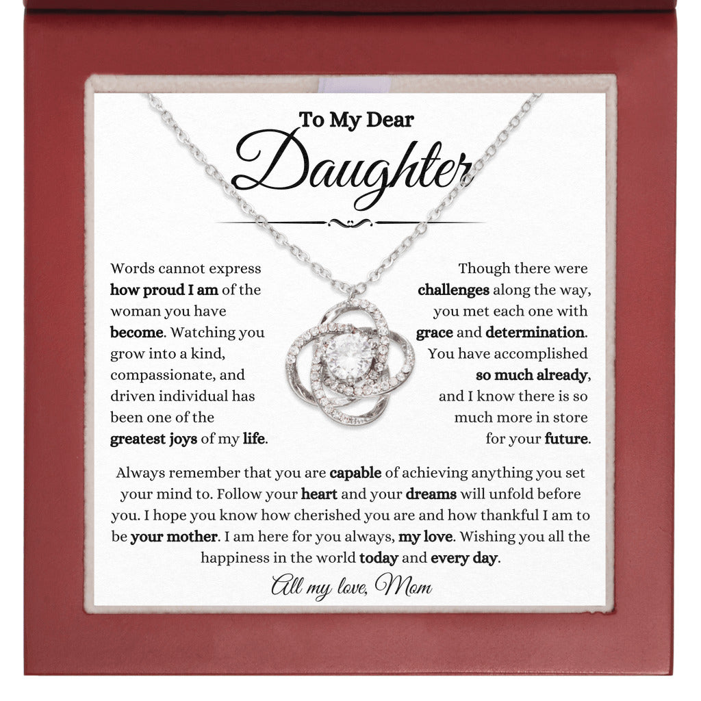 Mother to Daughter Gifts - Tied to You - Love Knot Necklace