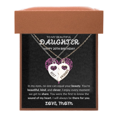 mother daughter necklace for daughter