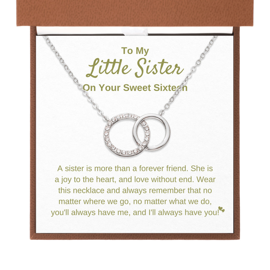 Little Sister Necklace Gift For 16th birthday