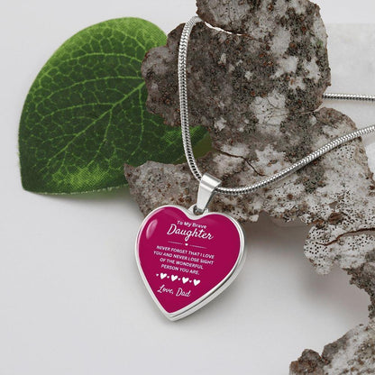 Personalized Heart Necklace for Daughters