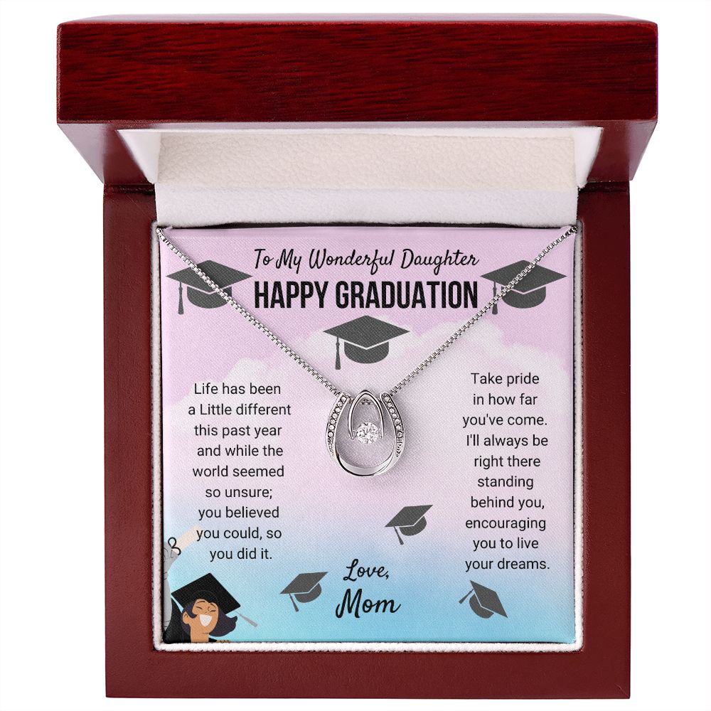 To My Daughter - Graduation Necklace For Daughter From Mom