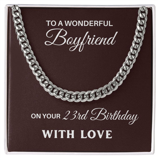 Happy 23rd Birthday Gift for Boyfriend