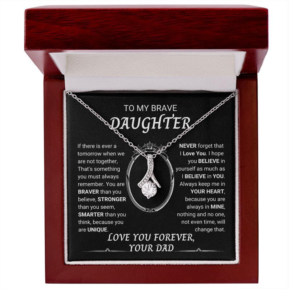 Beautiful Gifts From Dad To My Daughter - Alluring Beauty Necklace