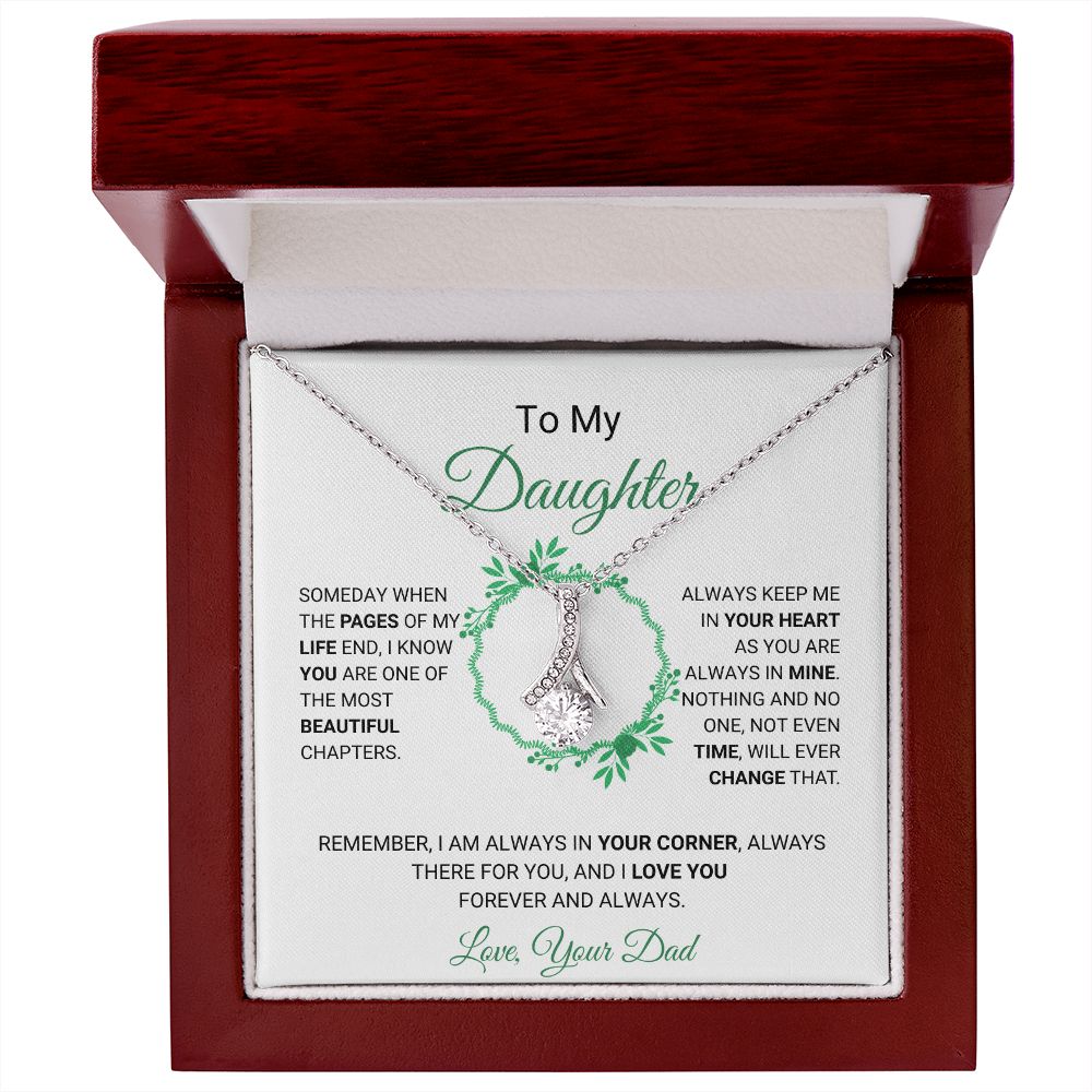 To My Daughter Necklace - Special Gift From Dad To Daughter