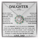 To My Daughter - Best Dad And Daughter Jewelry Gift