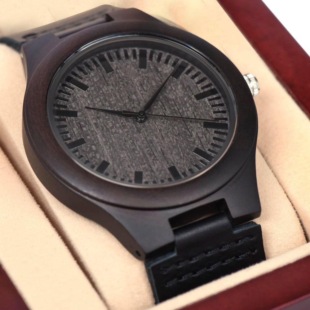 21st Birthday Gift for Him - You Are Now Wooden Watch for Son