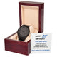 21st Birthday Gift for Him - You Are Now Wooden Watch for Son