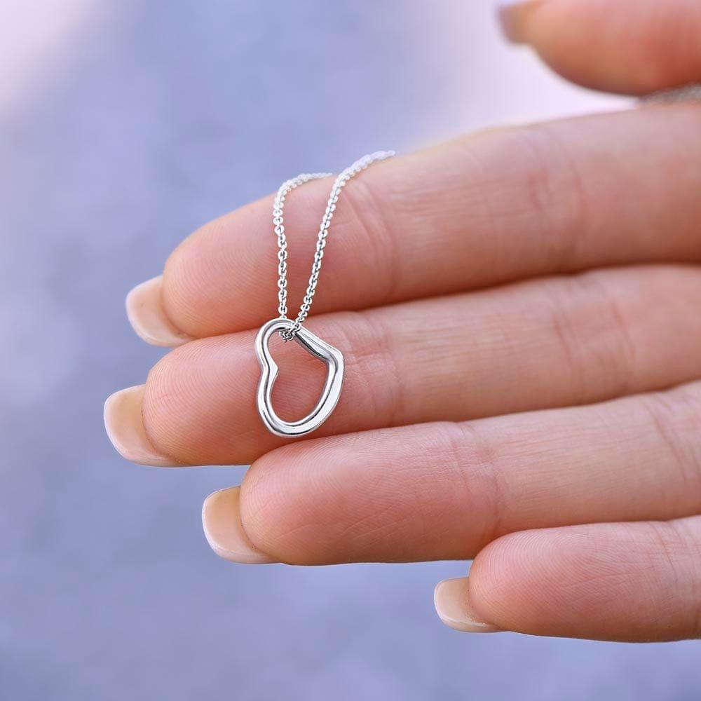 Best Mother Daughter Necklace, Celebrate Your Bond with the Blessed and Proud Delicate Heart Necklace