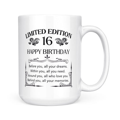 Happy 16 birthday mug for her