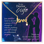 To My Doctor Wife Necklace Gift from Husband - Scripted Love Necklace