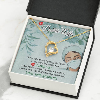 Romantic Surprise Gift for Doctor Wife - Jewelry from Husband for Valentine’s Day - Forever Love Necklace