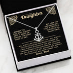 To My Daughter - I am not the dad who always gets it right - Daughter Gift from Dad - Anchor Pendant Necklace