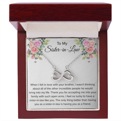 To My Sister In Law Necklace - Gift for Bonus Sister - Endless Love Necklace