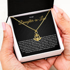 To My Daughter In Law - Anchor Pendant Necklace - Gift for Daughter in Law