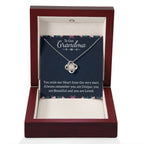 To Our Grandma Necklace - You stole our heart from the very start - Love Knot Necklace