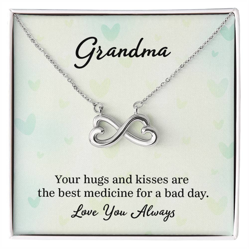 Gift for Grandma - Your Hugs and Kisses - Endless Love Necklace