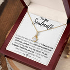 To My Soulmate Necklace - Best Soulmate Gift for Valentine’s Day & Everyday Romance - Alluring Beauty Necklace