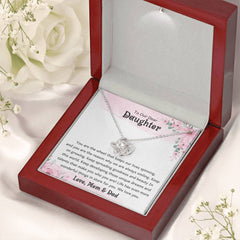 To My Daughter Necklace, Heartfelt Jewelry, Loving Gift for Her, Beautiful Keepsake for Special Moments, To My Dear Daughter