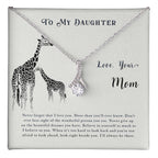 To My Daughter Necklace – Mom’s Choice for Daughter Birthday Graduation – Alluring Beauty Necklace