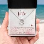 Birthday Gift for Wife from Husband - Emotional Jewelry for Anniversary & Valentine’s Day Too - Lucky In Love Necklace