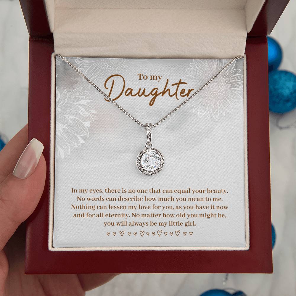 To My Daughter Necklace – Daughter Necklace for Graduation & Birthday Events – Eternal Hope Necklace