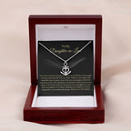 To My Daughter In Law - Anchor Pendant Necklace - Gift for Bonus Daughter
