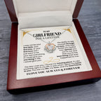 To My Girlfriend Necklace - Romantic Jewelry Gift for Christmas, Valentine’s Day & Surprises - Crown Pendant Necklace