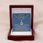 To My Beautiful Wife Necklace - Romantic Gift For Wives - Perfect For Anniversaries, Birthdays Or Special Occasions - Gifts For Her - Anchor Pendant Necklace