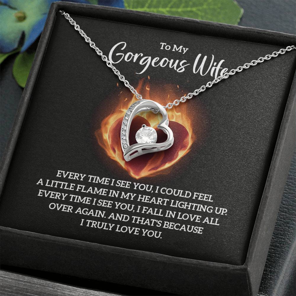 Wife Jewelry Gift from Husband - Sweet Romantic Gift for Valentine’s Day - Forever Love Necklace