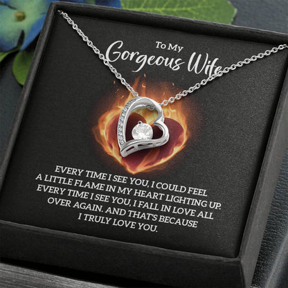 Wife Jewelry Gift from Husband - Sweet Romantic Gift for Valentine’s Day - Forever Love Necklace