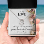 To My Wife Necklace - Meaningful Gift from Husband for Valentine’s Day - Lucky In Love Necklace