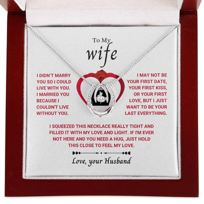 To My Wife Necklace - Emotional Jewelry for Wife from Husband to Celebrate Love on Valentine’s Day & Beyond - Lucky In Love Necklace