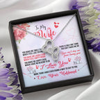 Emotional Wife Gift - Loving Jewelry from Husband for Birthday, Valentine’s Day & Anniversary - Heart-to-heart Pendant Necklace