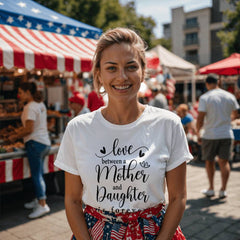 Mother Daughter Matching Tees, Love Connection T-Shirt Gift, Family Bond Apparel, Cute Surprise Outfit for Special Days