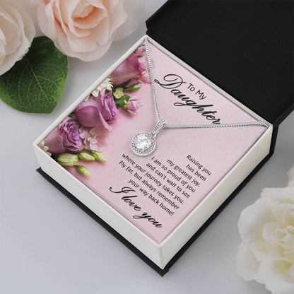 To My Daughter Necklace – Graduation Birthday Valentine’s Gift for Daughter – Eternal Hope Necklace