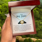 To My Big Sister Necklace - The bond between us is a special one - Gift for Big Sister - Love Knot Necklace