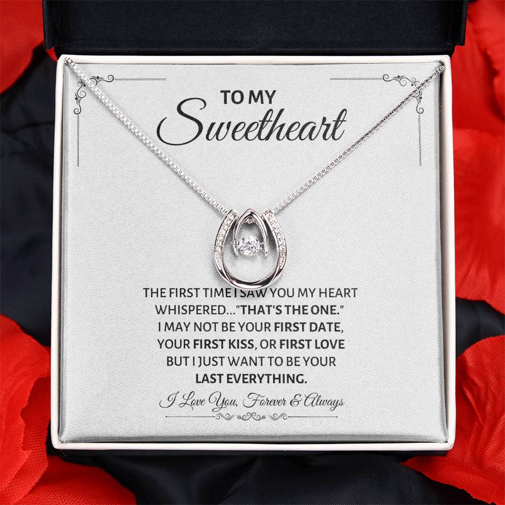 To My Sweetheart Necklace - Gift for Love on Valentine’s Day & Special Days - Lucky In Love Necklace