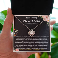 Pregnancy Keepsake Necklace, Jewelry Gift for Expecting Mother, Baby Shower Surprise