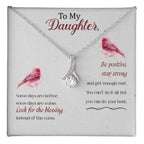 To My Daughter Necklace – Daughter Christmas Graduation Jewelry Gift – Alluring Beauty Necklace