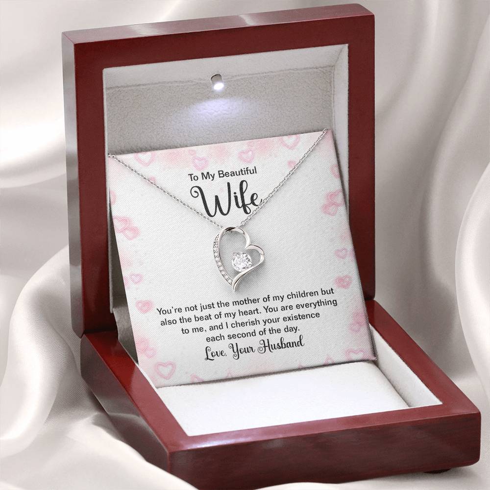 Surprise Gift for Wife - Meaningful Jewelry from Husband for Christmas, Anniversary & Valentine’s Day - Forever Love Necklace