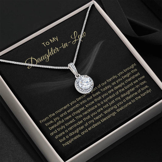To My Daughter In Law - Eternal Hope Necklace - Gift for Daughter in Law