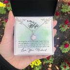 To My Wife Necklace - Meaningful Romantic Gift for Wife from Husband for Valentine’s Day & Forever Love - Eternal Hope Necklace
