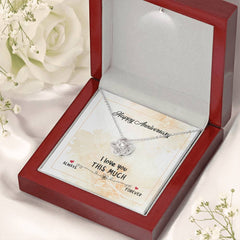 Anniversary Necklace, Elegant Gift for Her, Celebrate Love, Precious Moments & Your Beautiful Story, Happy Anniversary