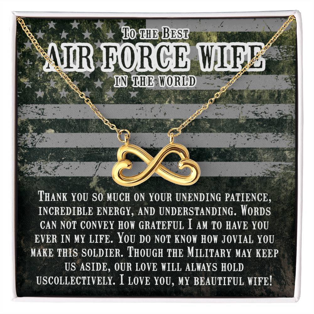 To My Air Force Wife Endless Love Necklace from Husband
