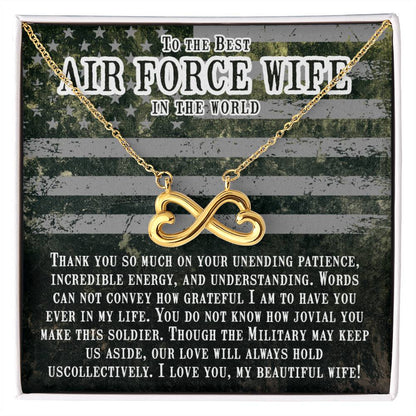 To My Air Force Wife Endless Love Necklace from Husband