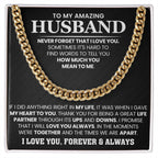 To My Amazing Husband – Birthday & Anniversary Cuban Link Chain