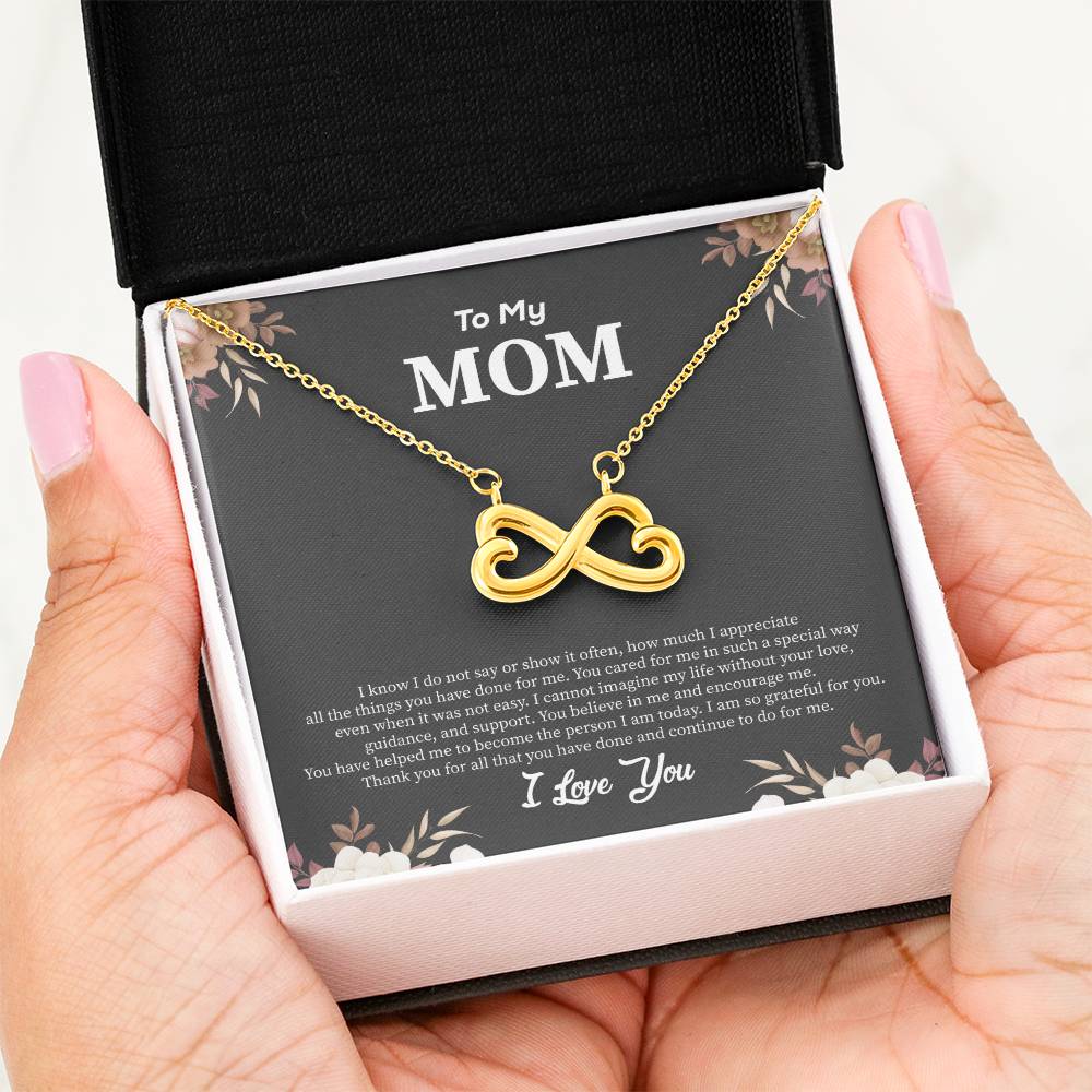 To My Mom - I Am So Grateful For You - Endless Love Necklace - Best Gift for Mom
