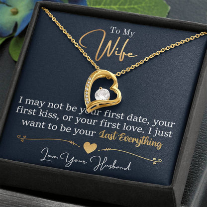Meaningful Gift for Wife - Heartfelt Jewelry from Husband for Birthday, Anniversary, Valentine’s Day, Christmas - Forever Love Necklace