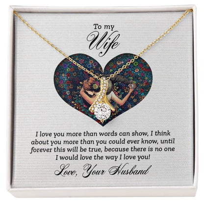 Meaningful Gift for Wife - Heartfelt Jewelry from Husband for Birthday, Anniversary, Valentine’s Day, Christmas - Alluring Beauty Necklace