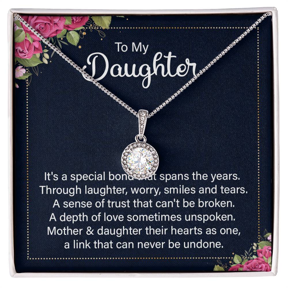 To My Daughter Necklace – Top Gift for Daughter Birthday Graduation – Eternal Hope Necklace